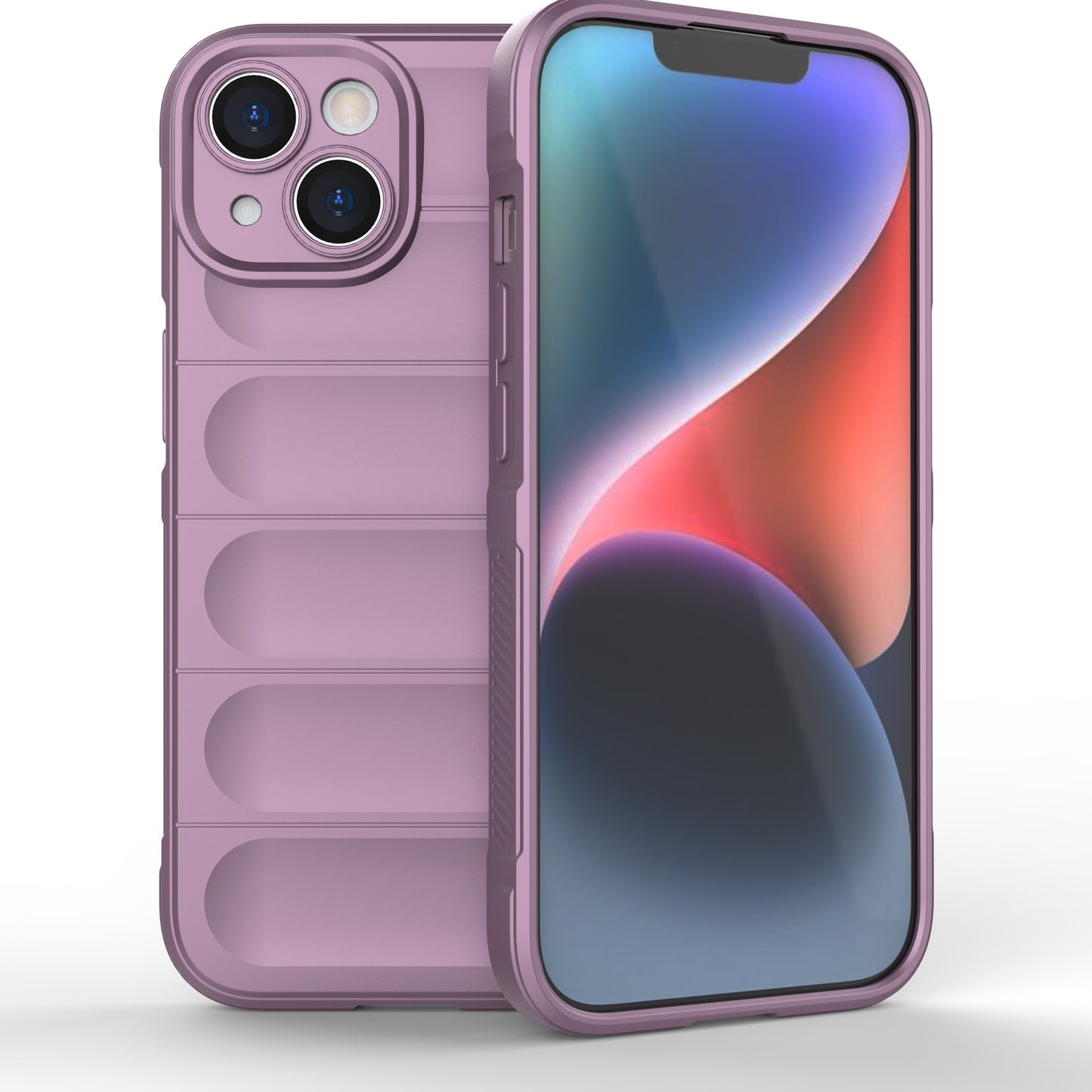iPhone 15 Magic Shield TPU + Flannel Phone Case: Durable, Non-toxic, Easy Access, Stylish Design