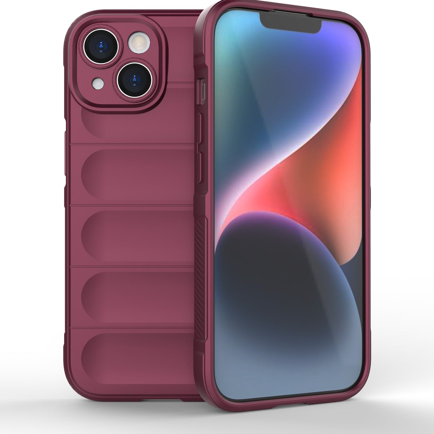iPhone 15 Magic Shield TPU + Flannel Phone Case: Durable, Non-toxic, Easy Access, Stylish Design