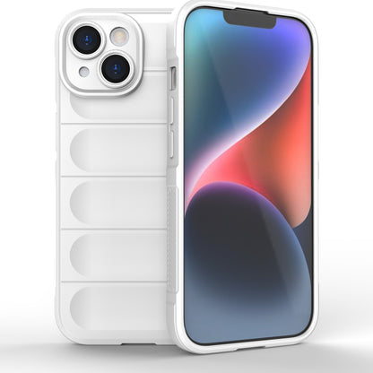 iPhone 15 Magic Shield TPU + Flannel Phone Case: Durable, Non-toxic, Easy Access, Stylish Design