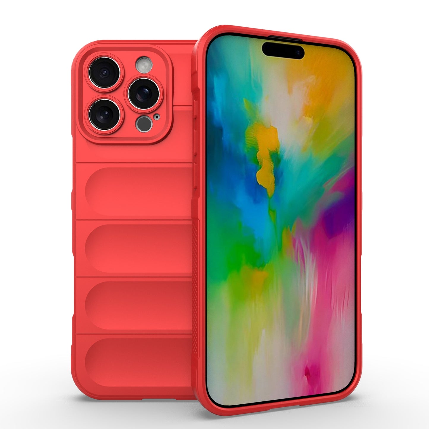 iPhone 16 Pro Max Magic Shield TPU + Flannel Phone Case: Durable, Non-toxic, Easy Access, Stylish Design