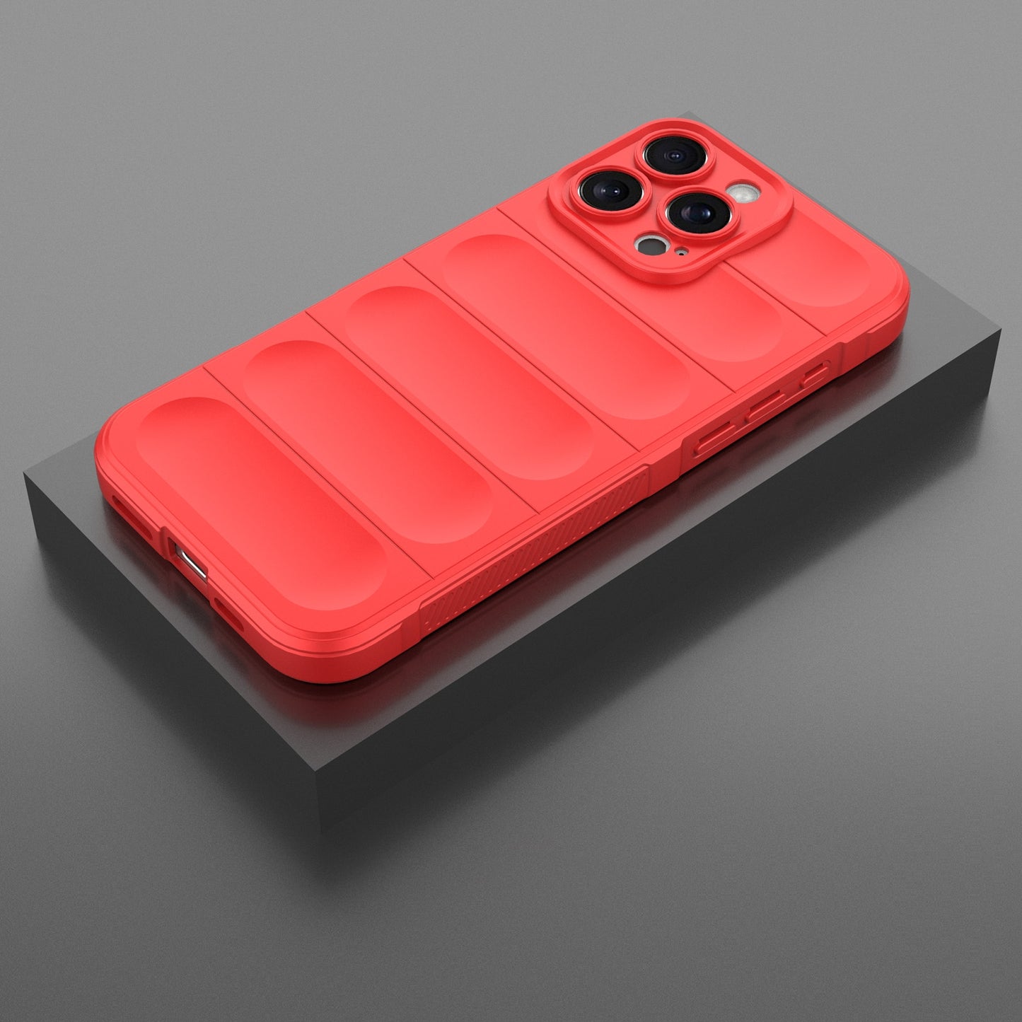 iPhone 16 Pro Max Magic Shield TPU + Flannel Phone Case: Durable, Non-toxic, Easy Access, Stylish Design