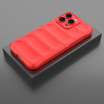 iPhone 16 Pro Max Magic Shield TPU + Flannel Phone Case: Durable, Non-toxic, Easy Access, Stylish Design