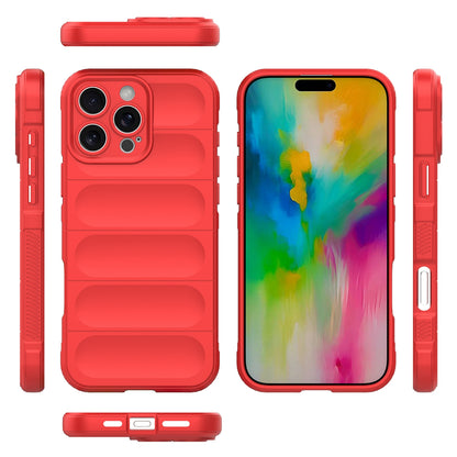 iPhone 16 Pro Max Magic Shield TPU + Flannel Phone Case: Durable, Non-toxic, Easy Access, Stylish Design
