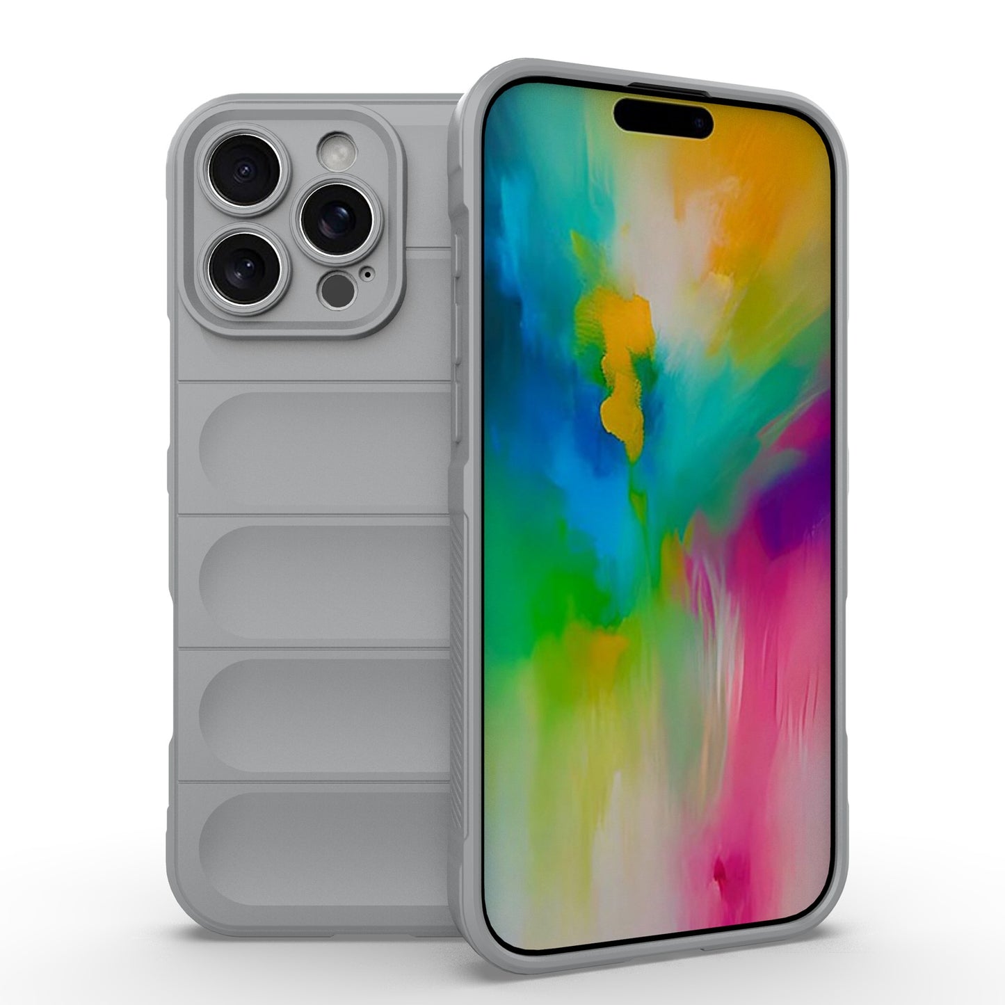 iPhone 16 Pro Max Magic Shield TPU + Flannel Phone Case: Durable, Non-toxic, Easy Access, Stylish Design