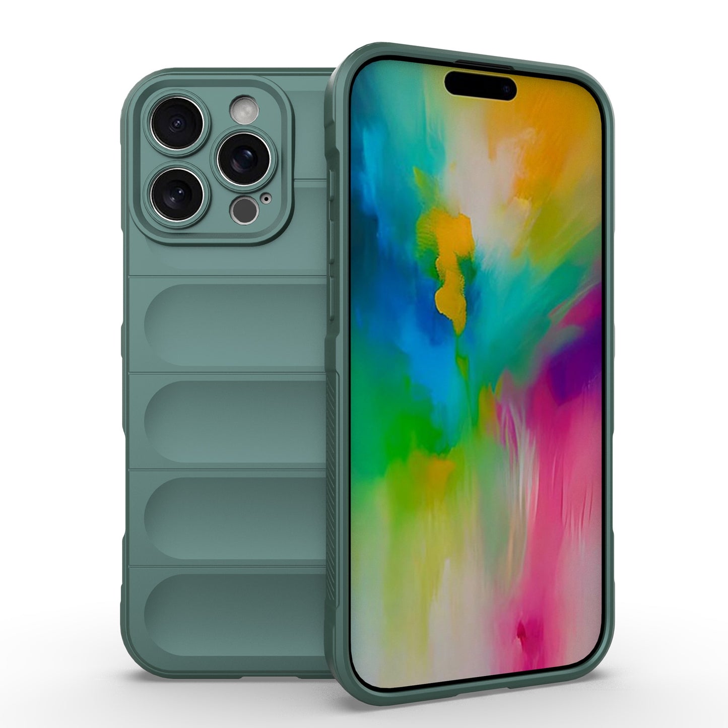 iPhone 16 Pro Max Magic Shield TPU + Flannel Phone Case: Durable, Non-toxic, Easy Access, Stylish Design