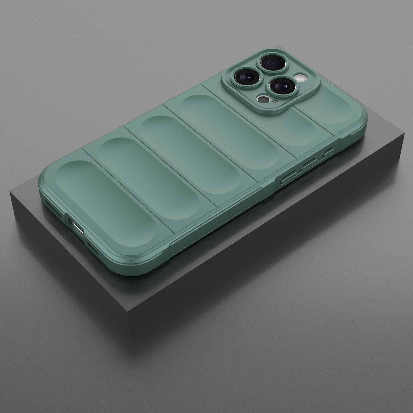 iPhone 16 Pro Max Magic Shield TPU + Flannel Phone Case: Durable, Non-toxic, Easy Access, Stylish Design