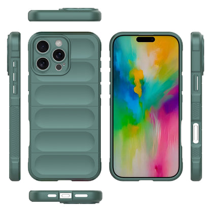 iPhone 16 Pro Max Magic Shield TPU + Flannel Phone Case: Durable, Non-toxic, Easy Access, Stylish Design