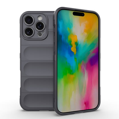 iPhone 16 Pro Max Magic Shield TPU + Flannel Phone Case: Durable, Non-toxic, Easy Access, Stylish Design