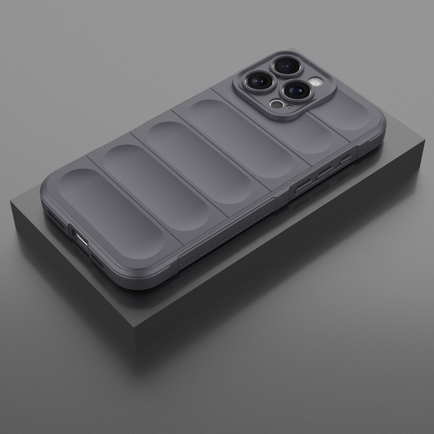 iPhone 16 Pro Max Magic Shield TPU + Flannel Phone Case: Durable, Non-toxic, Easy Access, Stylish Design