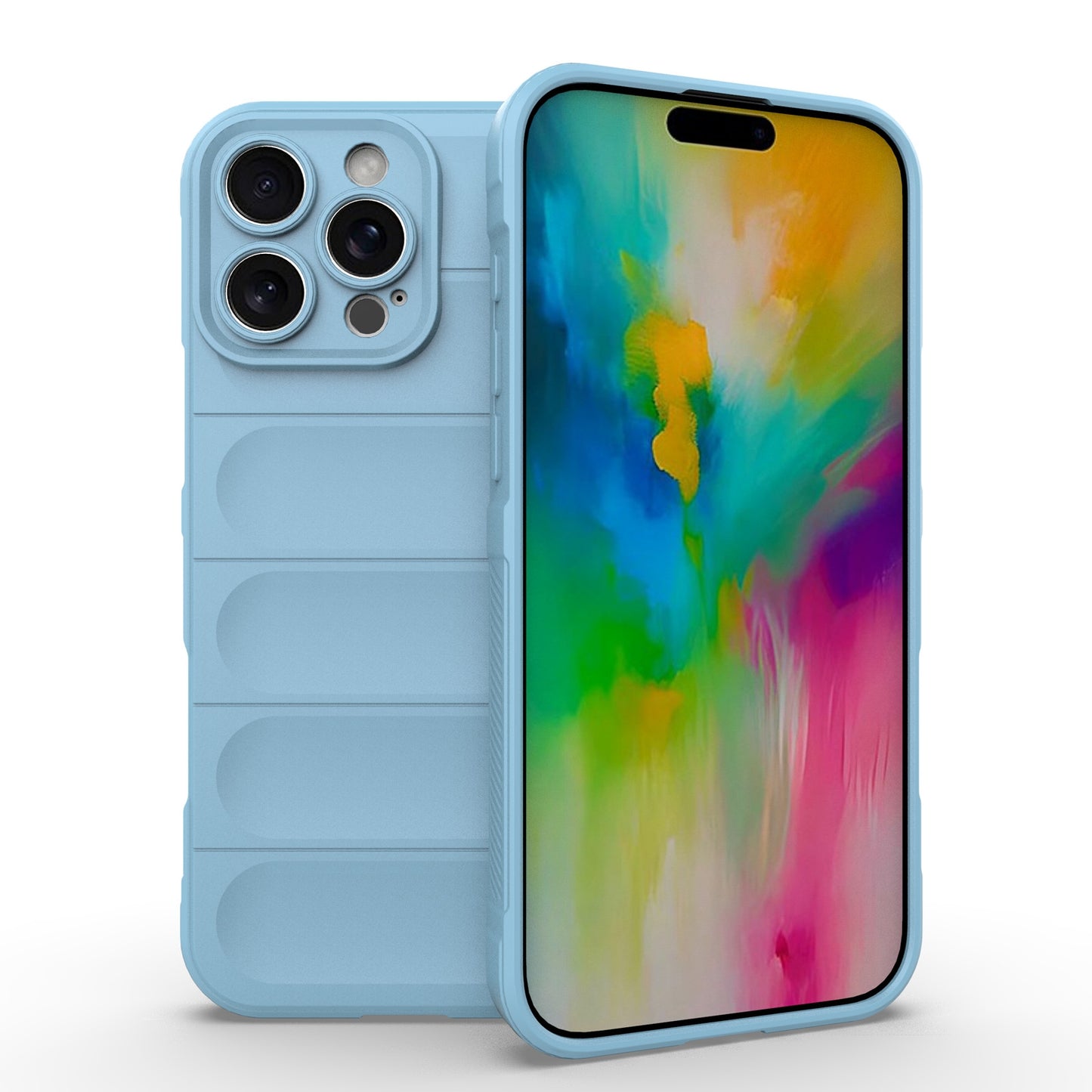 iPhone 16 Pro Max Magic Shield TPU + Flannel Phone Case: Durable, Non-toxic, Easy Access, Stylish Design