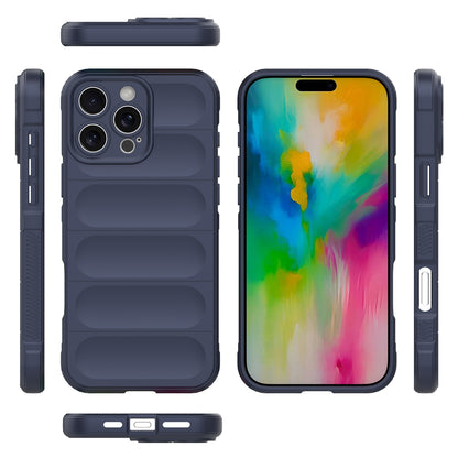 iPhone 16 Pro Max Magic Shield TPU + Flannel Phone Case: Durable, Non-toxic, Easy Access, Stylish Design