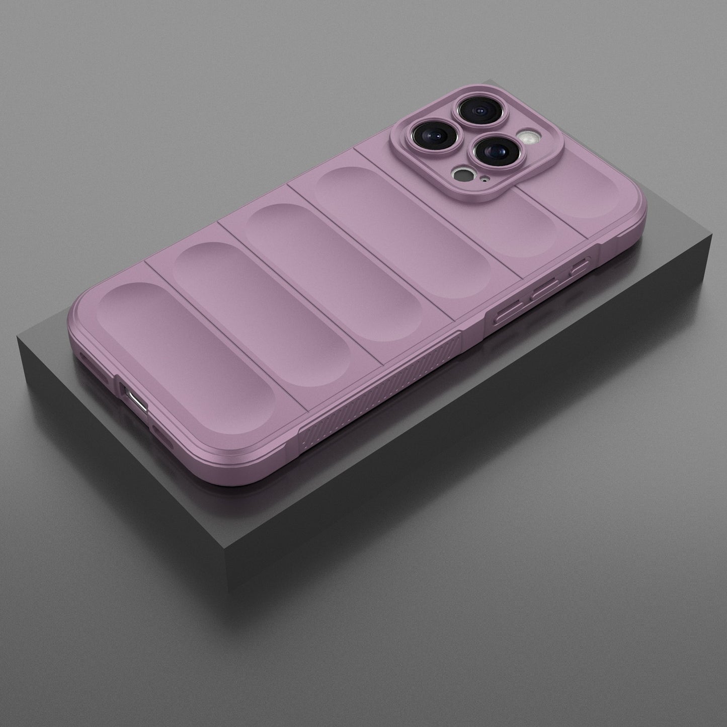 iPhone 16 Pro Max Magic Shield TPU + Flannel Phone Case: Durable, Non-toxic, Easy Access, Stylish Design