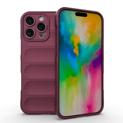 iPhone 16 Pro Max Magic Shield TPU + Flannel Phone Case: Durable, Non-toxic, Easy Access, Stylish Design