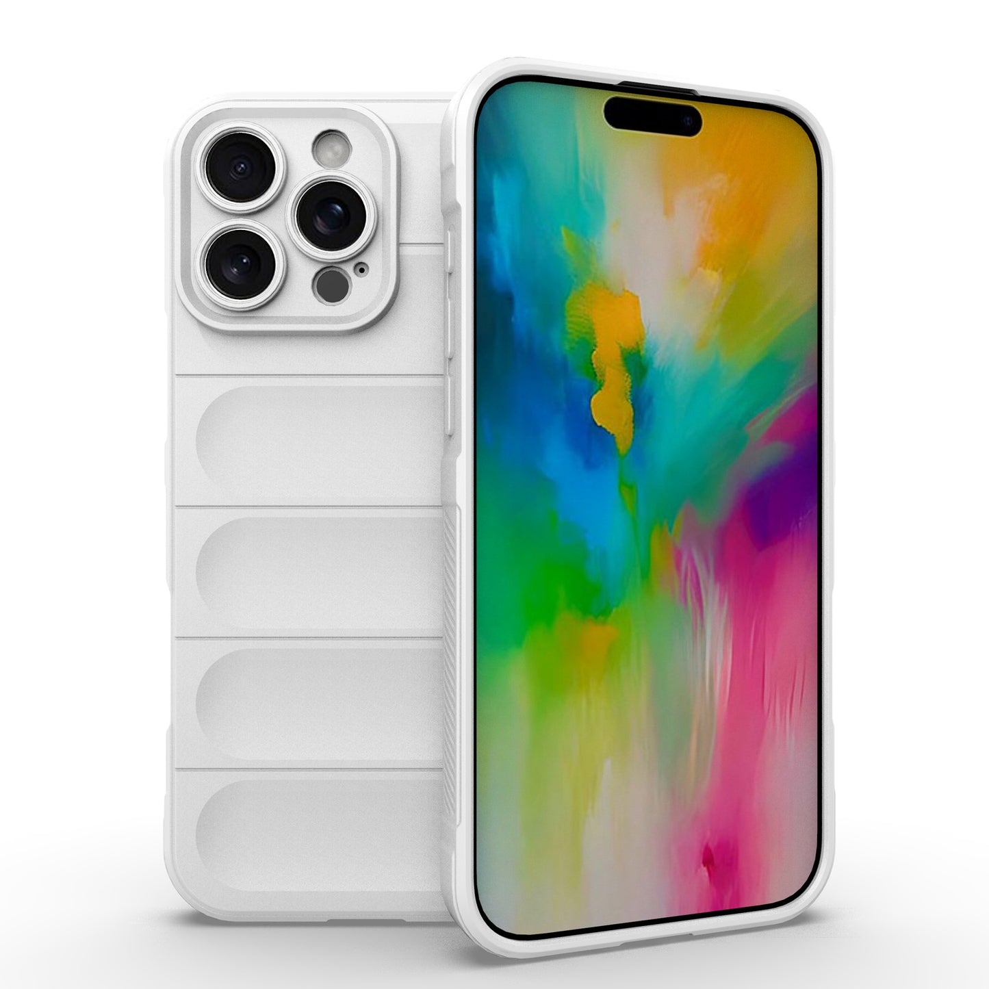 iPhone 16 Pro Max Magic Shield TPU + Flannel Phone Case: Durable, Non-toxic, Easy Access, Stylish Design