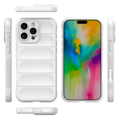 iPhone 16 Pro Max Magic Shield TPU + Flannel Phone Case: Durable, Non-toxic, Easy Access, Stylish Design