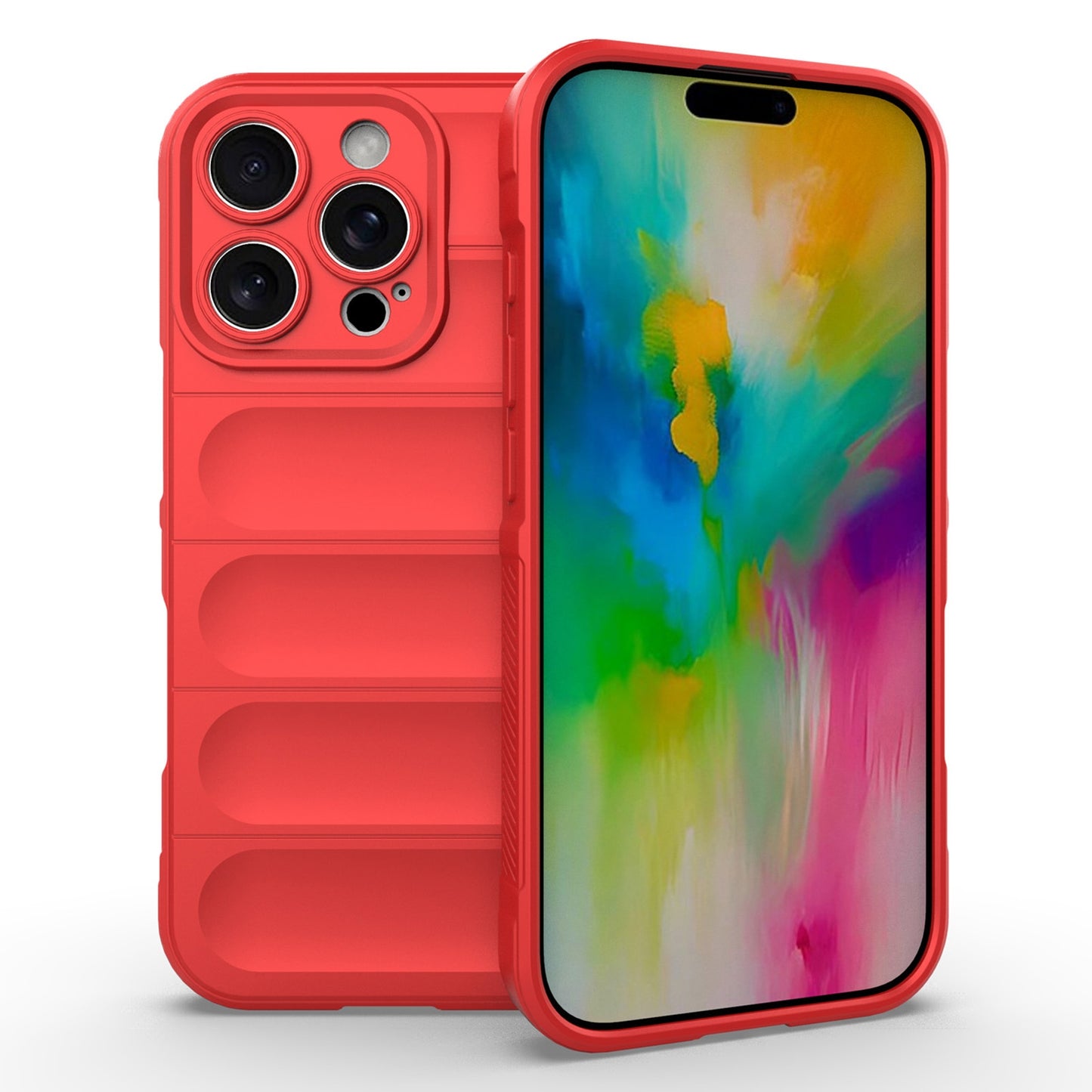 iPhone 16 Pro Magic Shield TPU + Flannel Phone Case: Durable, Non-toxic, Easy Access, Stylish Design