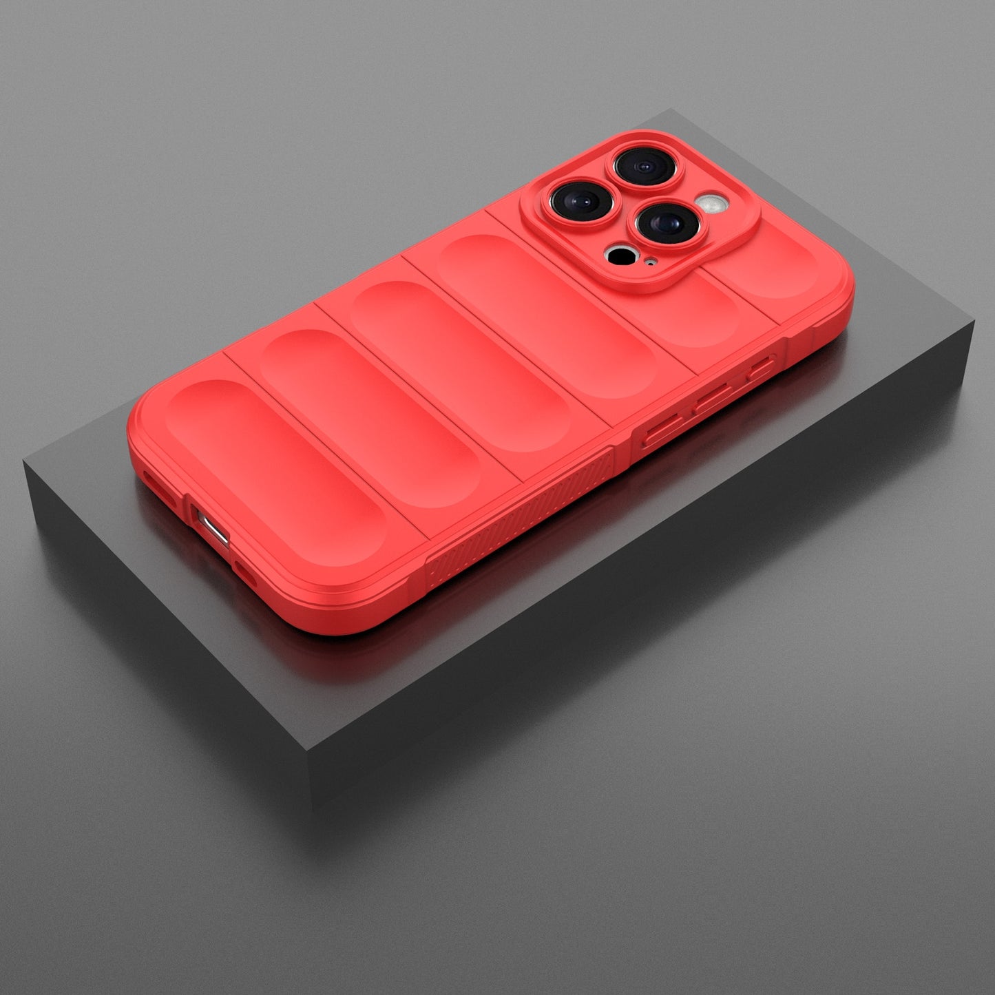 iPhone 16 Pro Magic Shield TPU + Flannel Phone Case: Durable, Non-toxic, Easy Access, Stylish Design