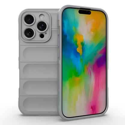 iPhone 16 Pro Magic Shield TPU + Flannel Phone Case: Durable, Non-toxic, Easy Access, Stylish Design