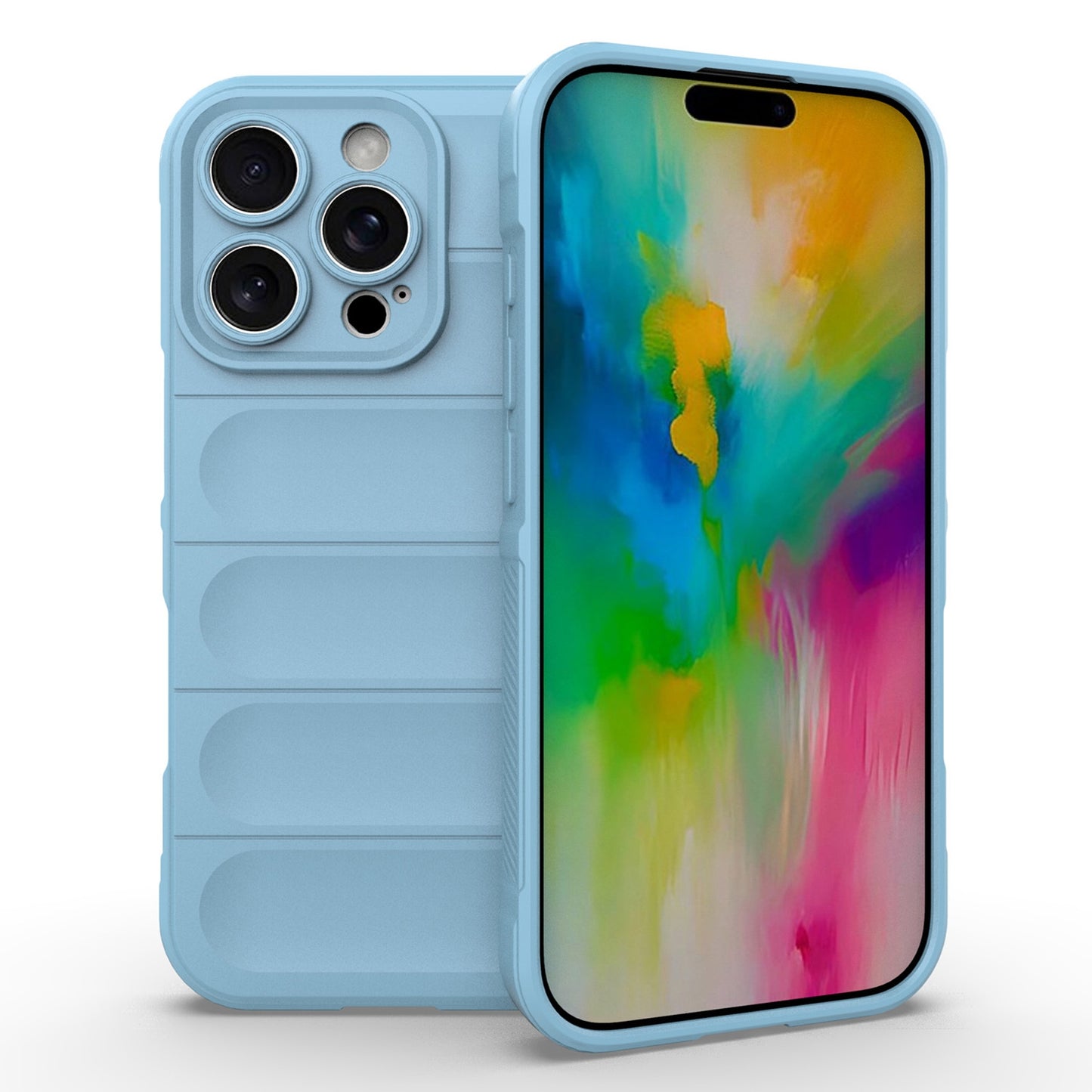 iPhone 16 Pro Magic Shield TPU + Flannel Phone Case: Durable, Non-toxic, Easy Access, Stylish Design