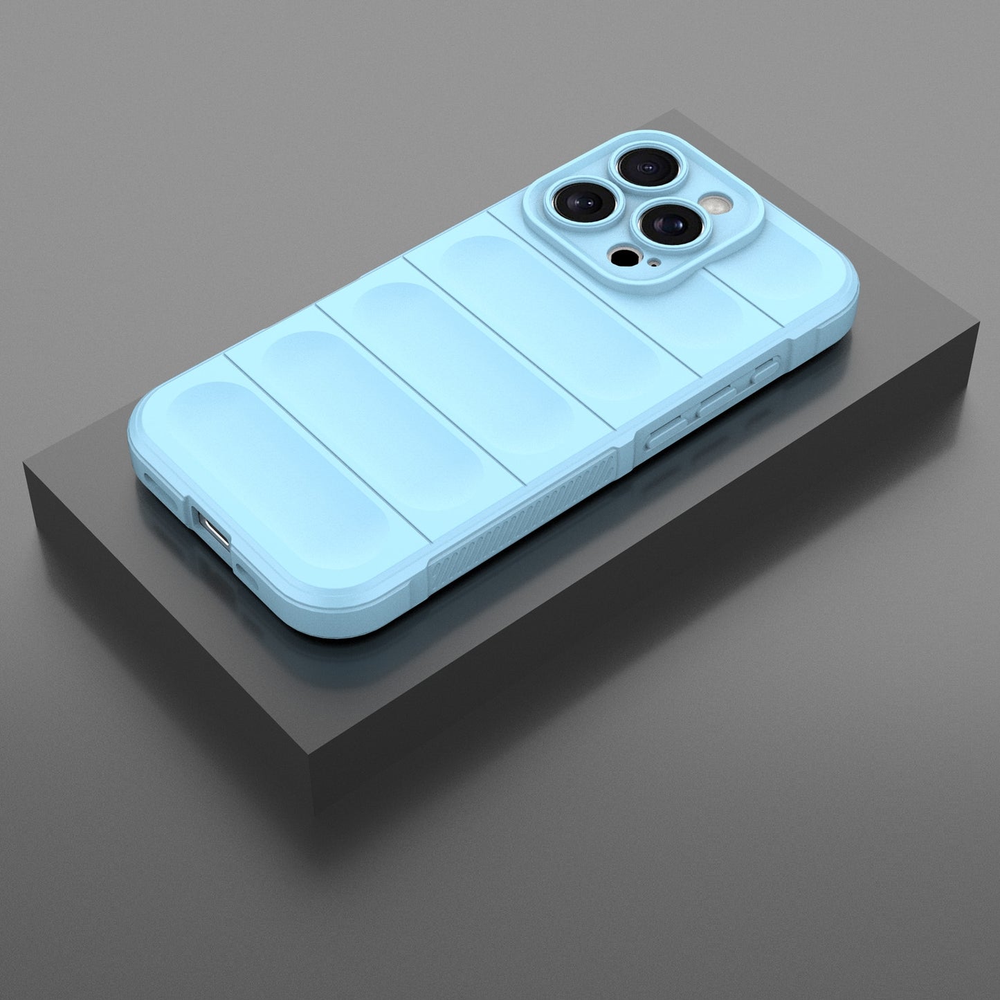 iPhone 16 Pro Magic Shield TPU + Flannel Phone Case: Durable, Non-toxic, Easy Access, Stylish Design
