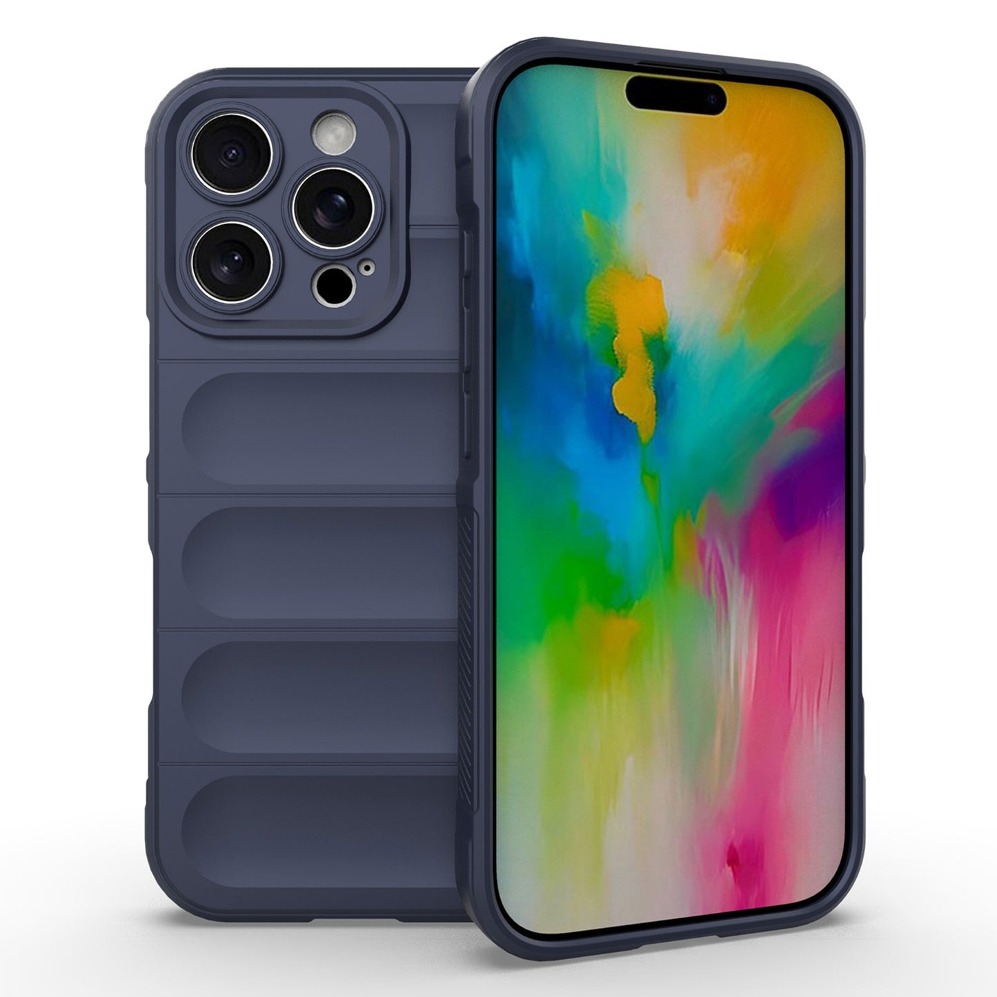 iPhone 16 Pro Magic Shield TPU + Flannel Phone Case: Durable, Non-toxic, Easy Access, Stylish Design
