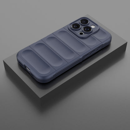 iPhone 16 Pro Magic Shield TPU + Flannel Phone Case: Durable, Non-toxic, Easy Access, Stylish Design