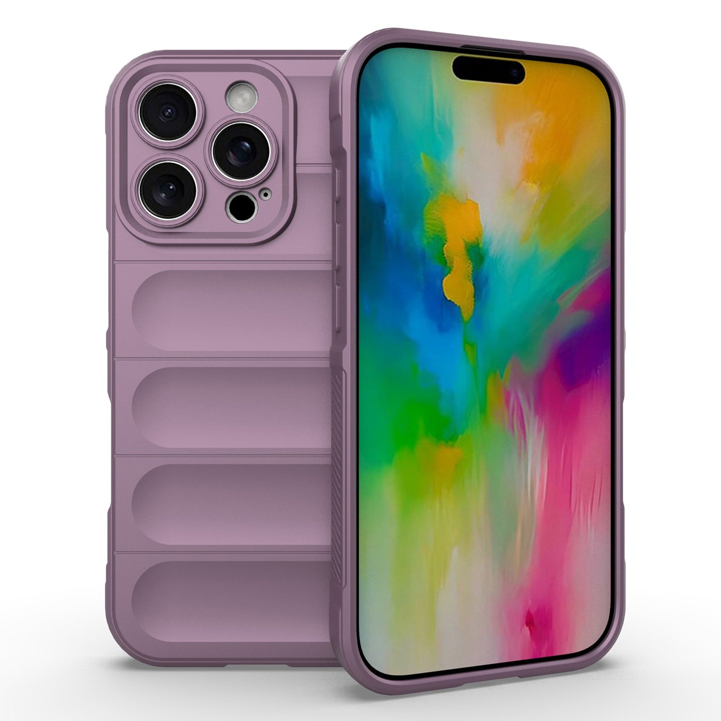 iPhone 16 Pro Magic Shield TPU + Flannel Phone Case: Durable, Non-toxic, Easy Access, Stylish Design