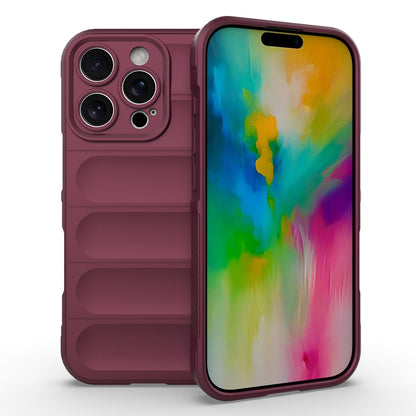 iPhone 16 Pro Magic Shield TPU + Flannel Phone Case: Durable, Non-toxic, Easy Access, Stylish Design