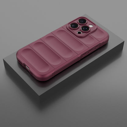 iPhone 16 Pro Magic Shield TPU + Flannel Phone Case: Durable, Non-toxic, Easy Access, Stylish Design