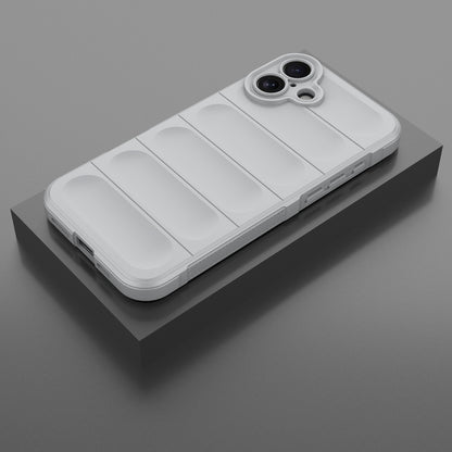 iPhone 16 Plus Magic Shield TPU + Flannel Phone Case: Durable, Non-toxic, Easy Access, Stylish Design