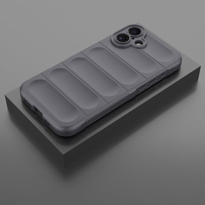 iPhone 16 Plus Magic Shield TPU + Flannel Phone Case: Durable, Non-toxic, Easy Access, Stylish Design