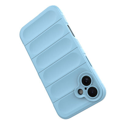 iPhone 16 Plus Magic Shield TPU + Flannel Phone Case: Durable, Non-toxic, Easy Access, Stylish Design