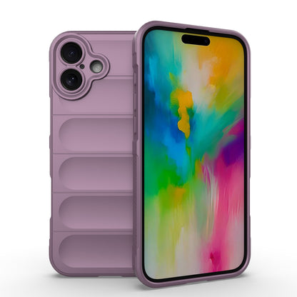 iPhone 16 Plus Magic Shield TPU + Flannel Phone Case: Durable, Non-toxic, Easy Access, Stylish Design