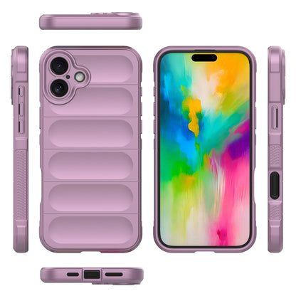 iPhone 16 Plus Magic Shield TPU + Flannel Phone Case: Durable, Non-toxic, Easy Access, Stylish Design