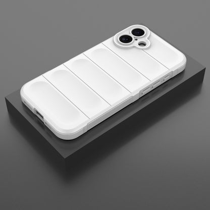 iPhone 16 Plus Magic Shield TPU + Flannel Phone Case: Durable, Non-toxic, Easy Access, Stylish Design