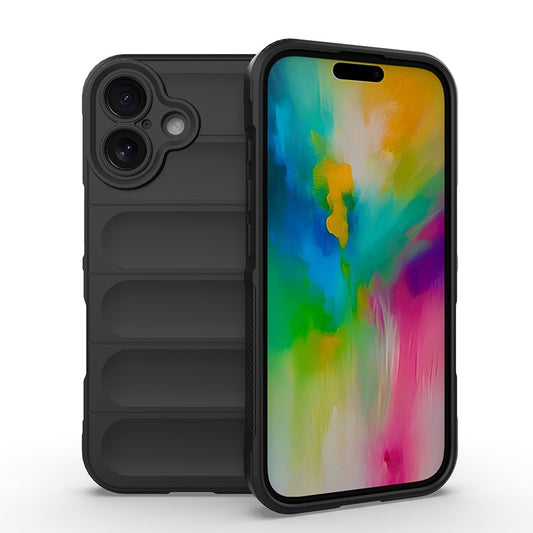 iPhone 16 Magic Shield TPU + Flannel Phone Case: Durable, Non-toxic, Easy Access, Stylish Design