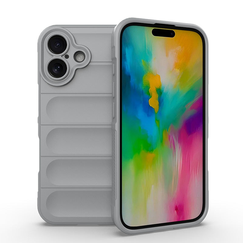 iPhone 16 Magic Shield TPU + Flannel Phone Case: Durable, Non-toxic, Easy Access, Stylish Design