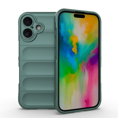iPhone 16 Magic Shield TPU + Flannel Phone Case: Durable, Non-toxic, Easy Access, Stylish Design