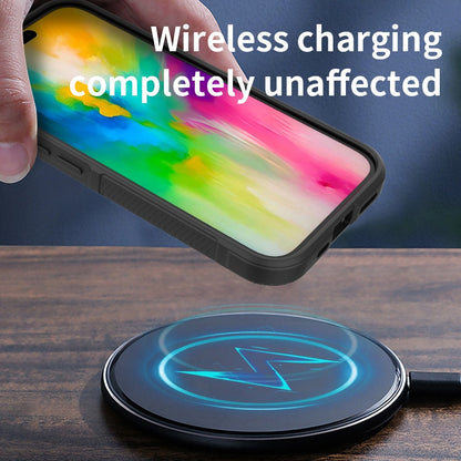 iPhone 16 Magic Shield TPU + Flannel Phone Case: Durable, Non-toxic, Easy Access, Stylish Design