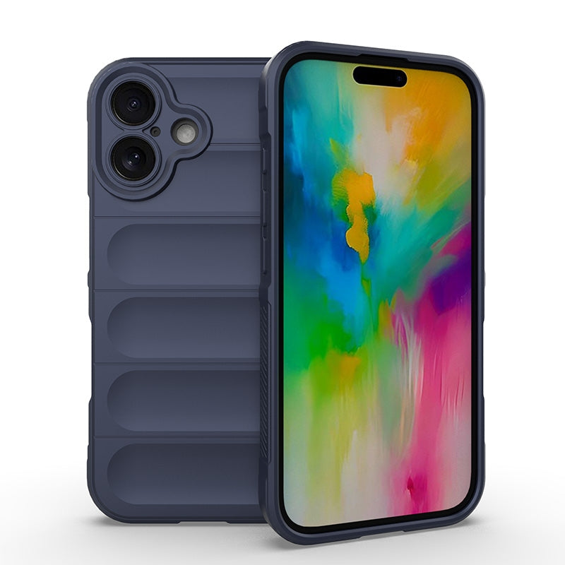 iPhone 16 Magic Shield TPU + Flannel Phone Case: Durable, Non-toxic, Easy Access, Stylish Design