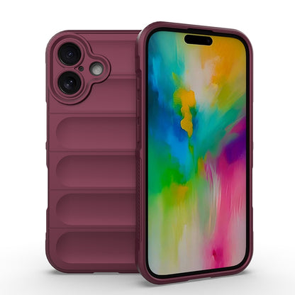 iPhone 16 Magic Shield TPU + Flannel Phone Case: Durable, Non-toxic, Easy Access, Stylish Design