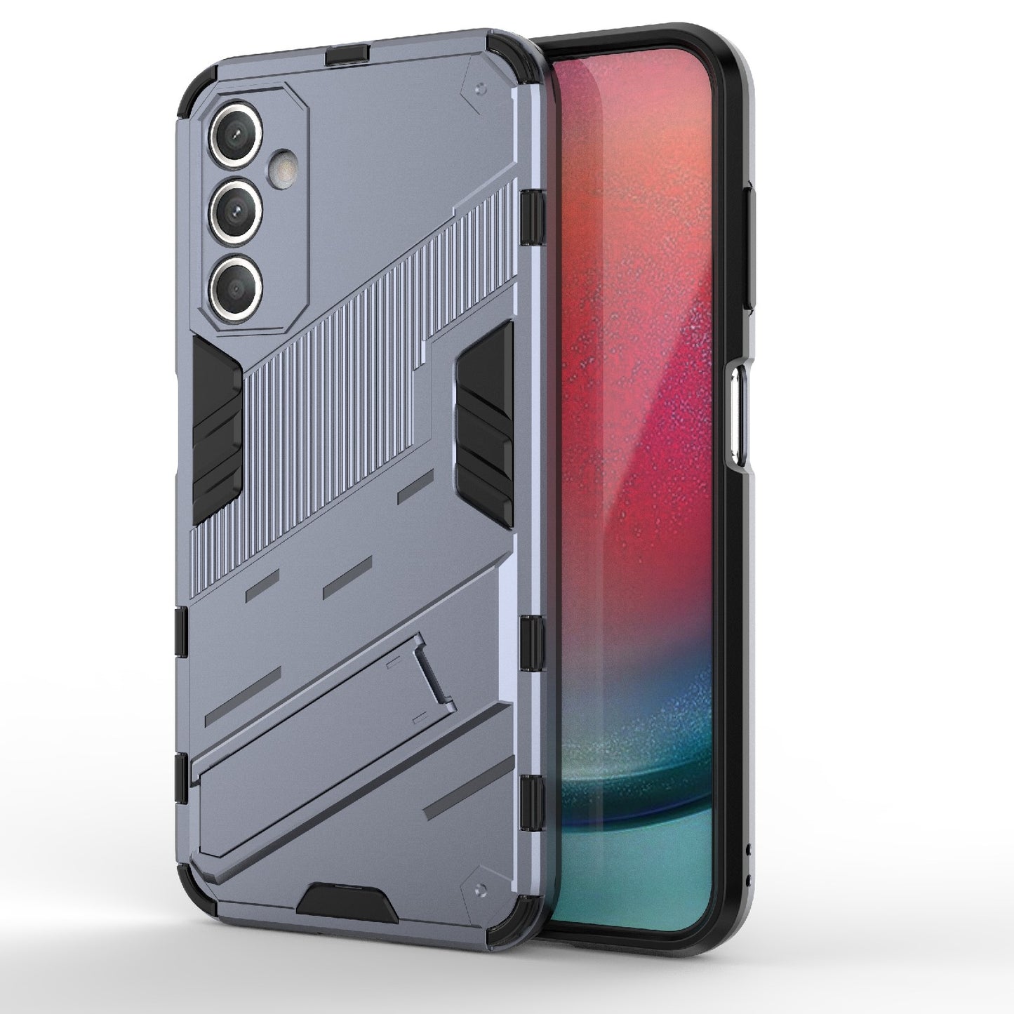 Samsung Galaxy A25 5G Shockproof Phone Case - Punk Armor 2-in-1 PC + TPU with Invisible Holder