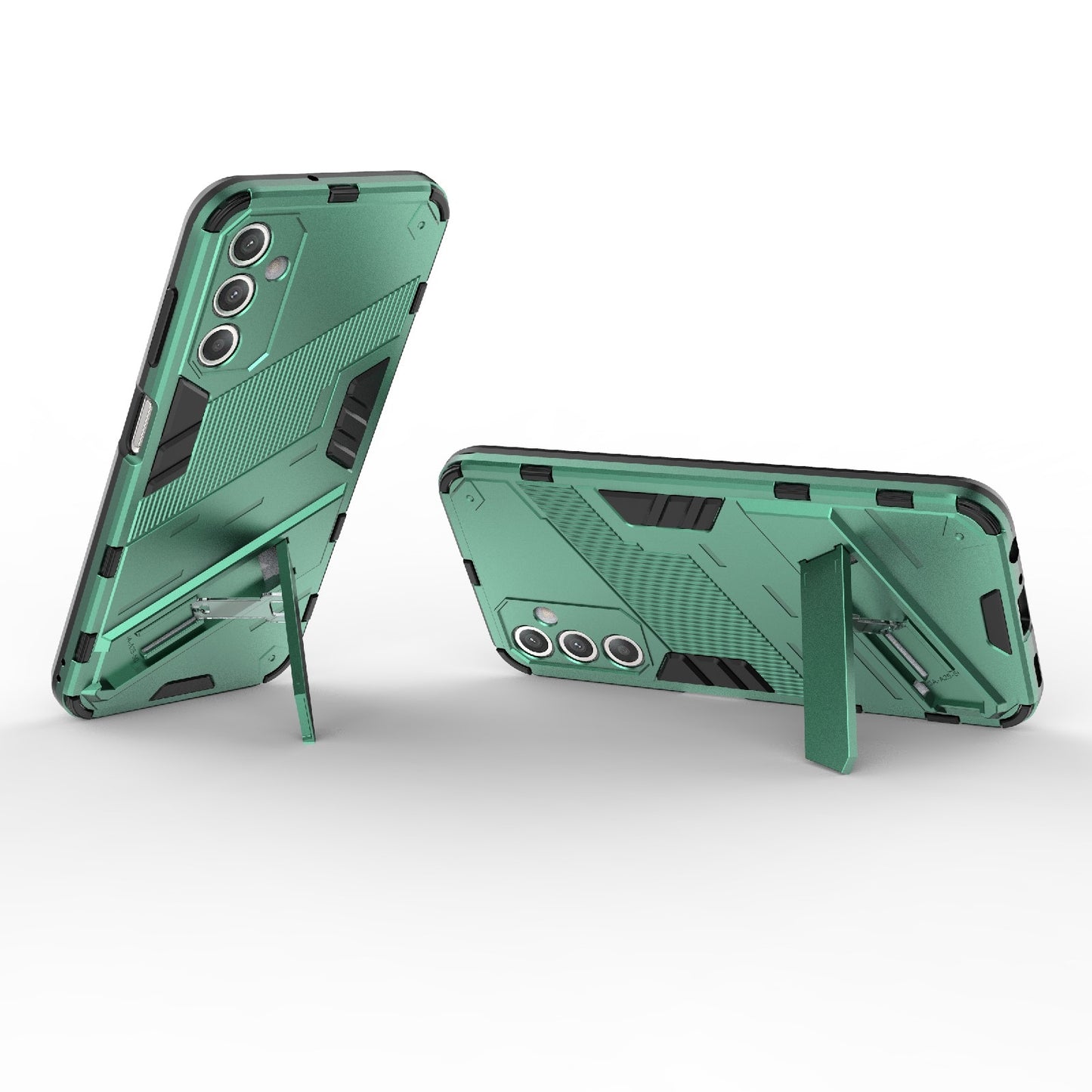 Samsung Galaxy A25 5G Shockproof Phone Case - Punk Armor 2-in-1 PC + TPU with Invisible Holder