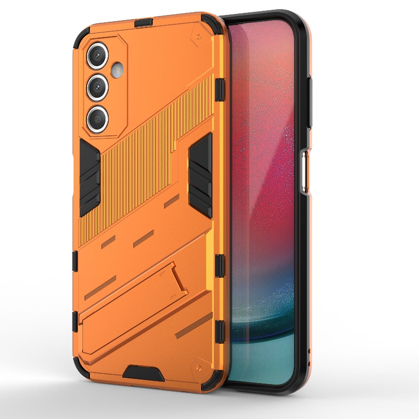 Samsung Galaxy A25 5G Shockproof Phone Case - Punk Armor 2-in-1 PC + TPU with Invisible Holder