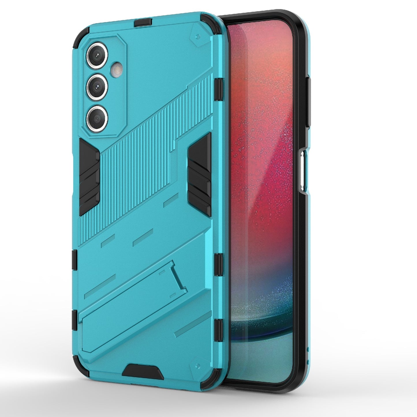 Samsung Galaxy A25 5G Shockproof Phone Case - Punk Armor 2-in-1 PC + TPU with Invisible Holder