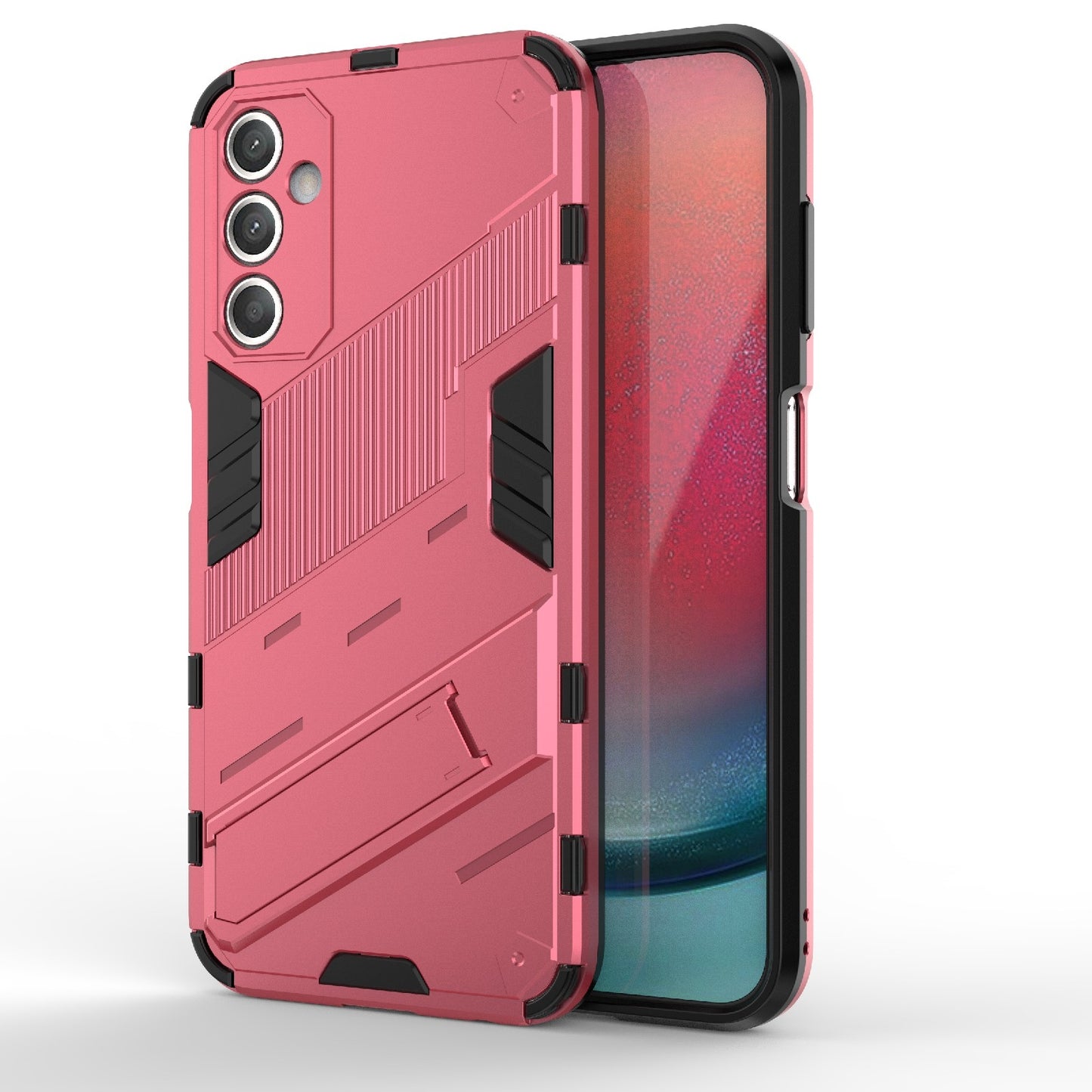 Samsung Galaxy A25 5G Shockproof Phone Case - Punk Armor 2-in-1 PC + TPU with Invisible Holder