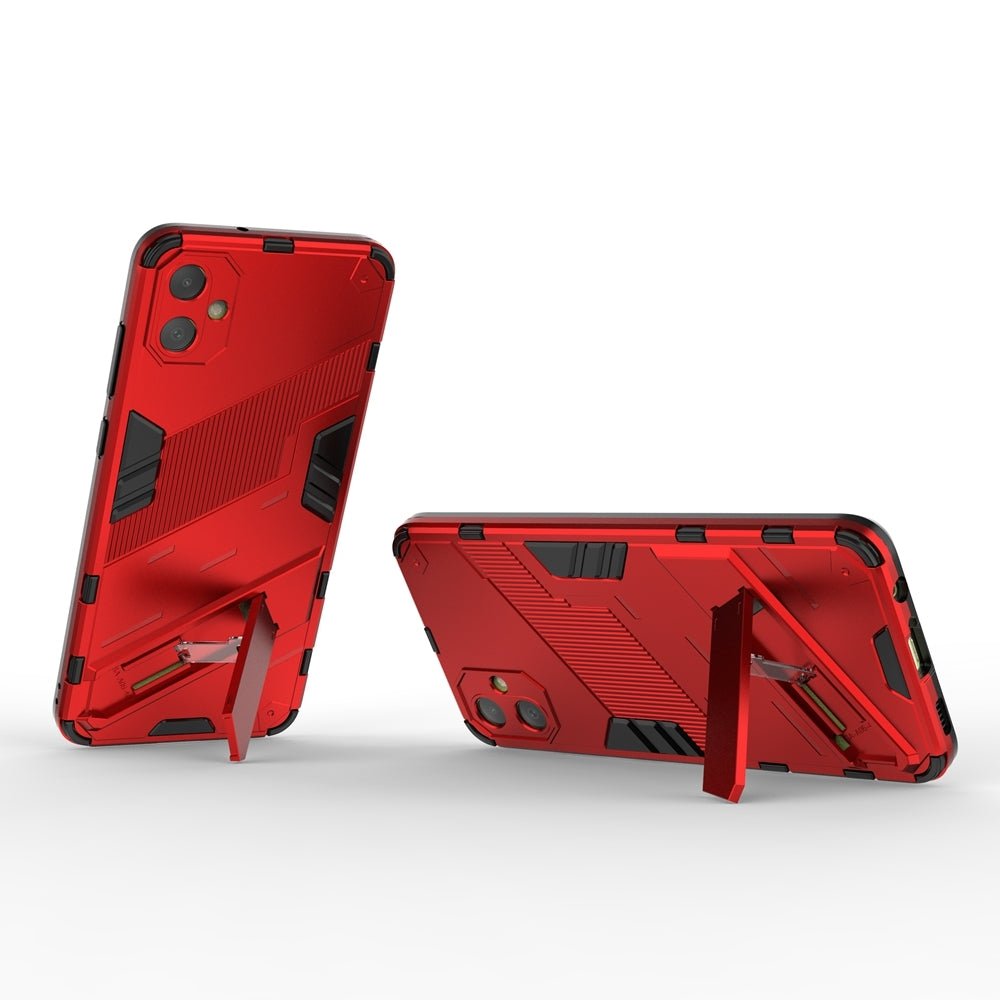Samsung Galaxy A05 4G Shockproof Phone Case - Punk Armor 2-in-1 PC + TPU with Invisible Holder
