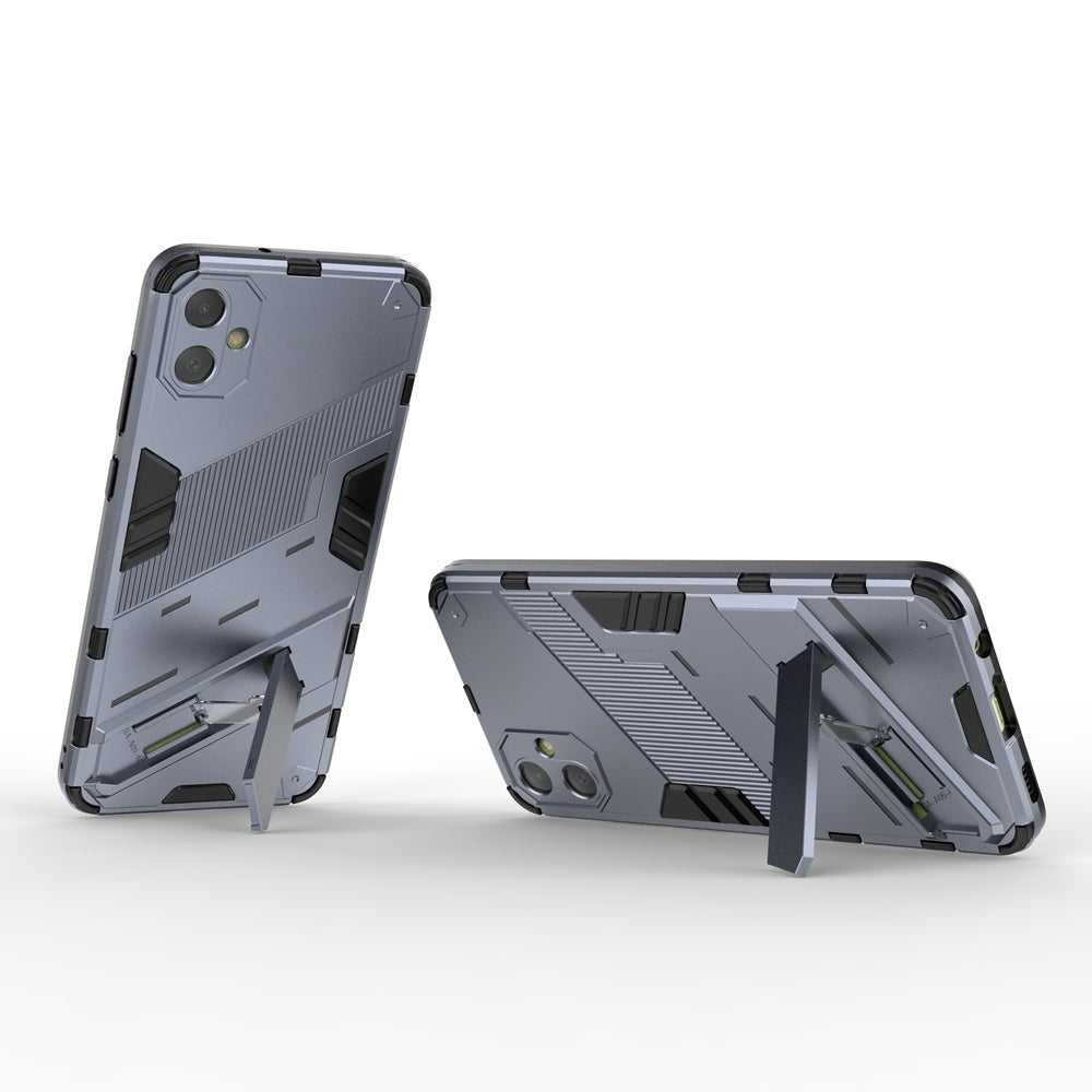Samsung Galaxy A05 4G Shockproof Phone Case - Punk Armor 2-in-1 PC + TPU with Invisible Holder