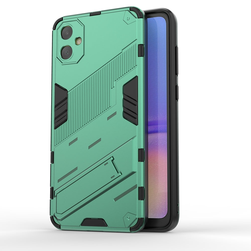 Samsung Galaxy A05 4G Shockproof Phone Case - Punk Armor 2-in-1 PC + TPU with Invisible Holder
