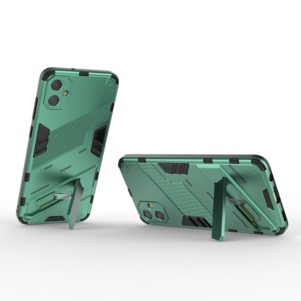 Samsung Galaxy A05 4G Shockproof Phone Case - Punk Armor 2-in-1 PC + TPU with Invisible Holder